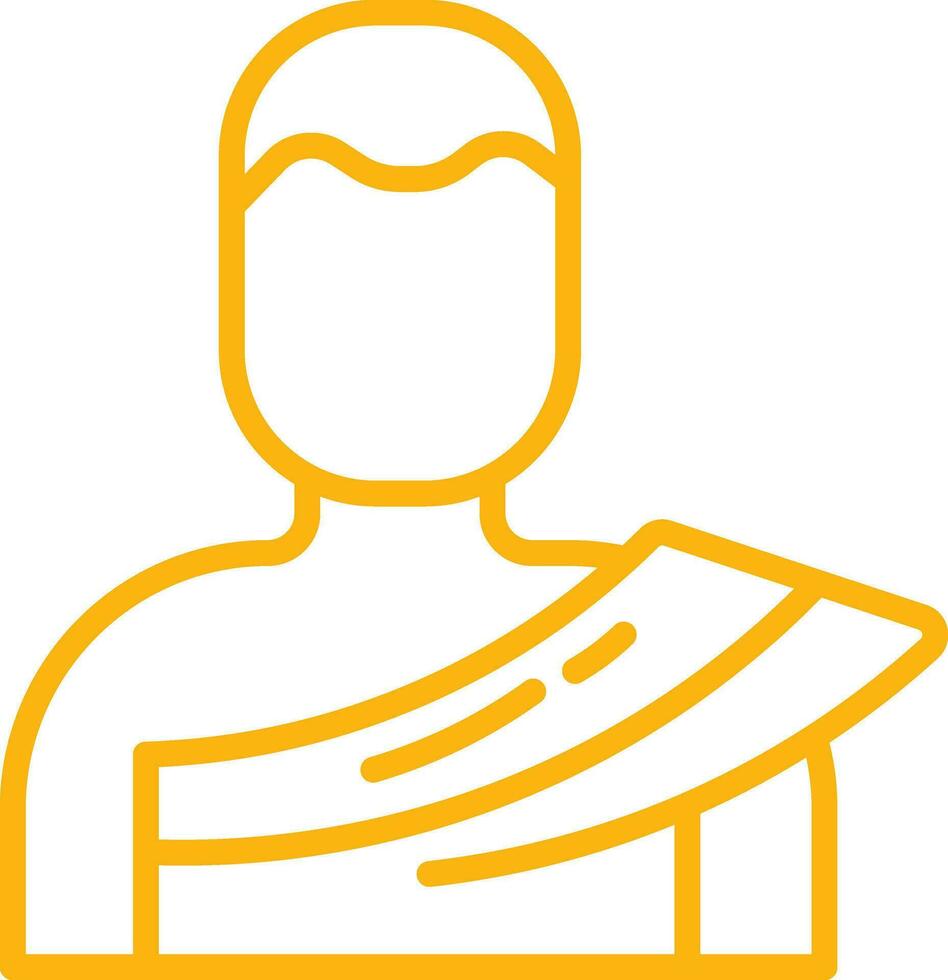 Muslim Pilgrimage Icon Outline Vector Illustration