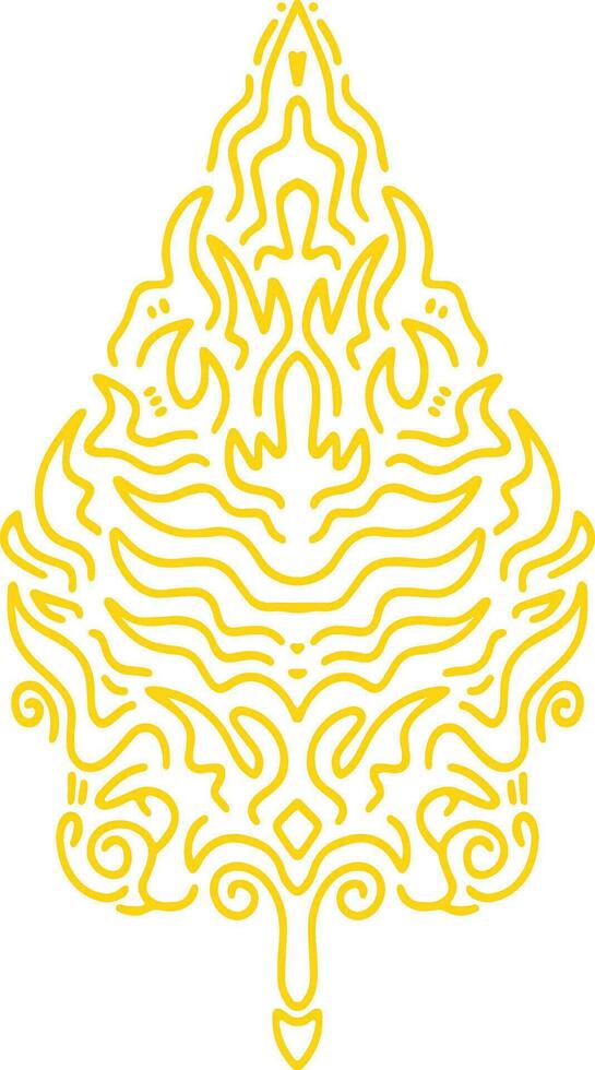 Myanmar Kanote Pattern Vector Illustration