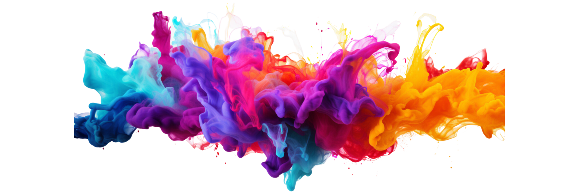 AI generated colorful powder explosion png 35995907 PNG