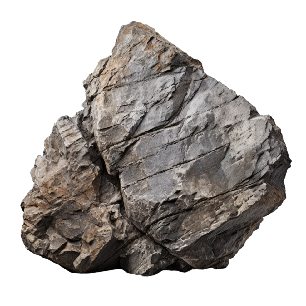 AI generated rock on a transparent background png