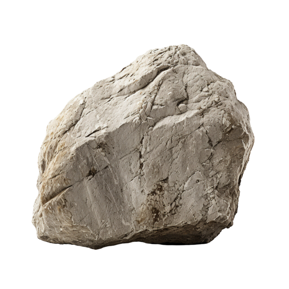 AI generated a rock on a transparent background png
