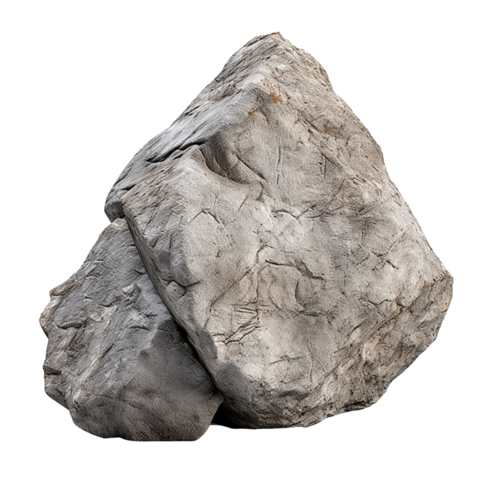 ai generado un rock en un transparente antecedentes png