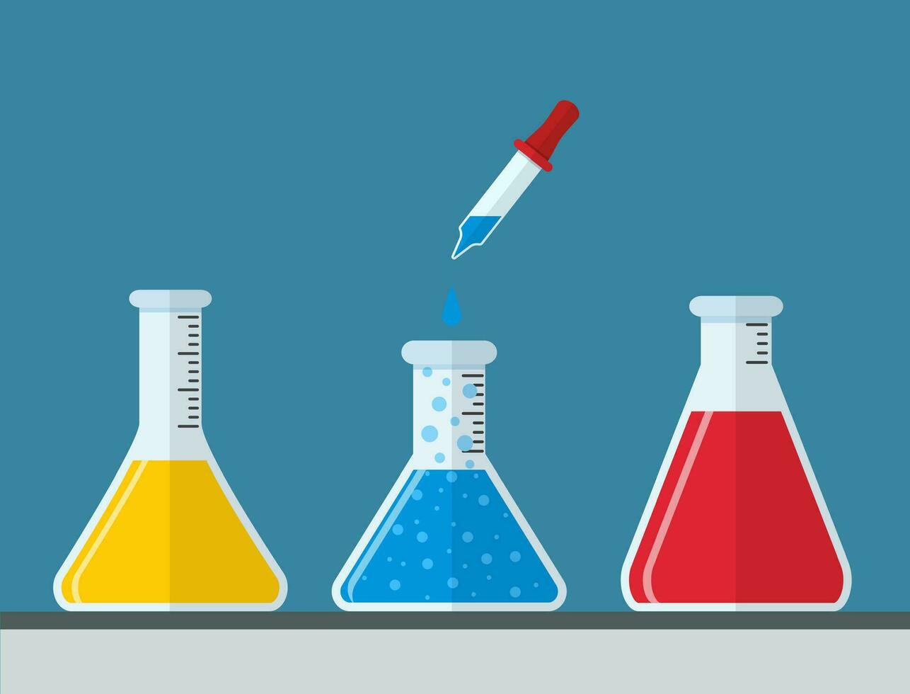 chemistry and Medical Laboratory. vector