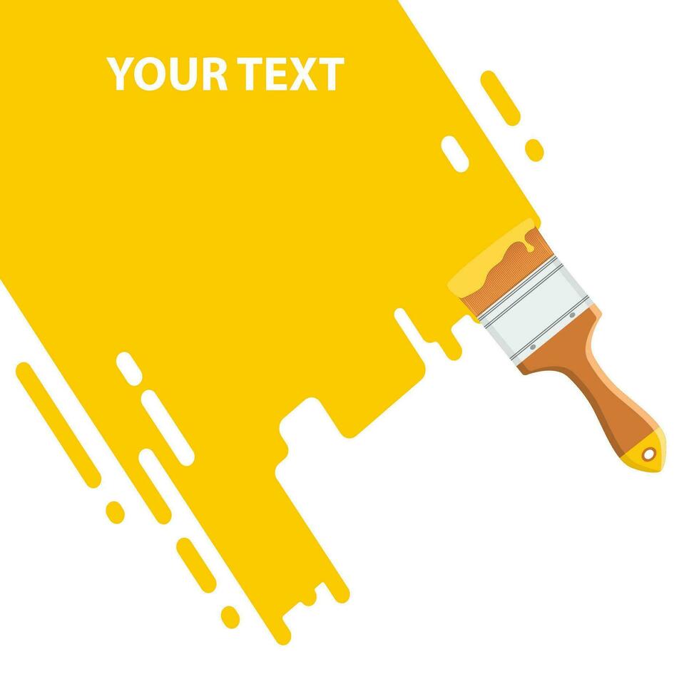 yellow brush background vector