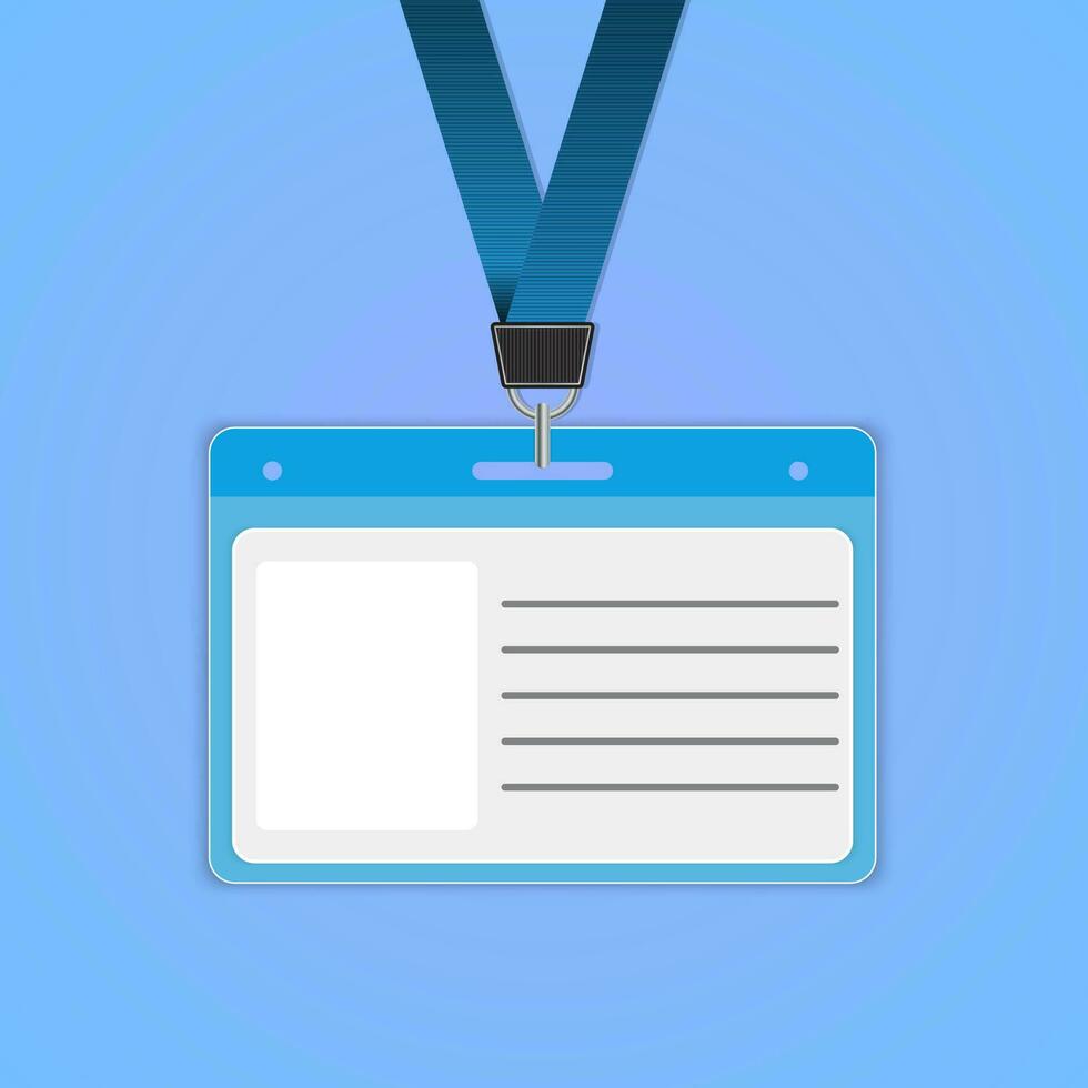 Vector illustration of identification cards