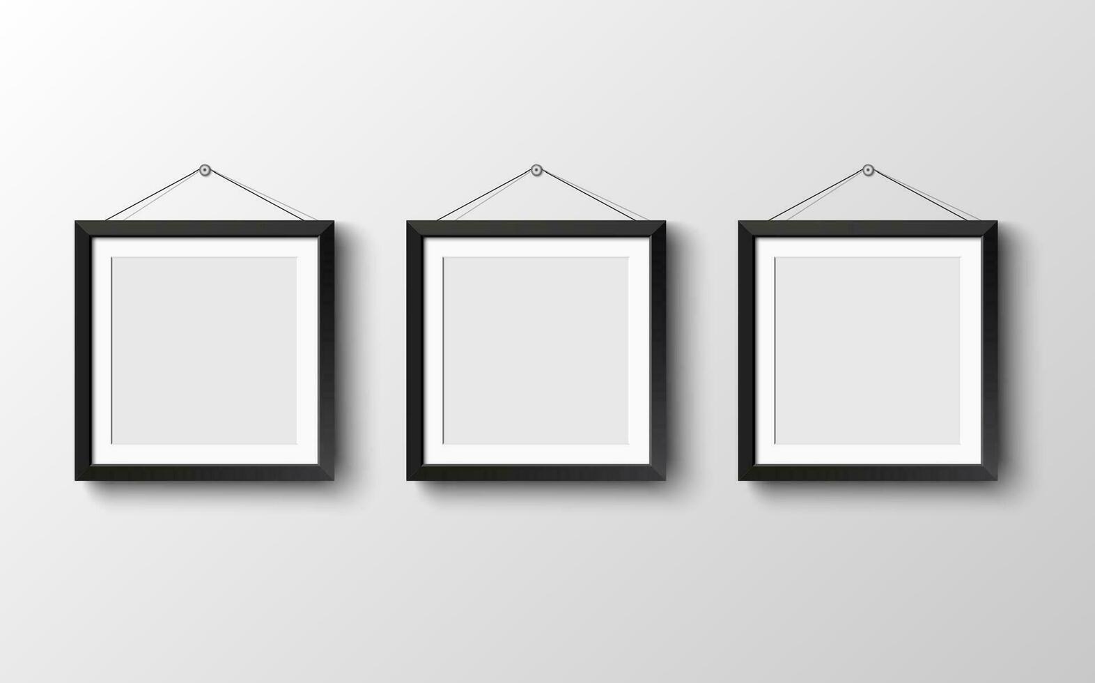 set of picture frames vector