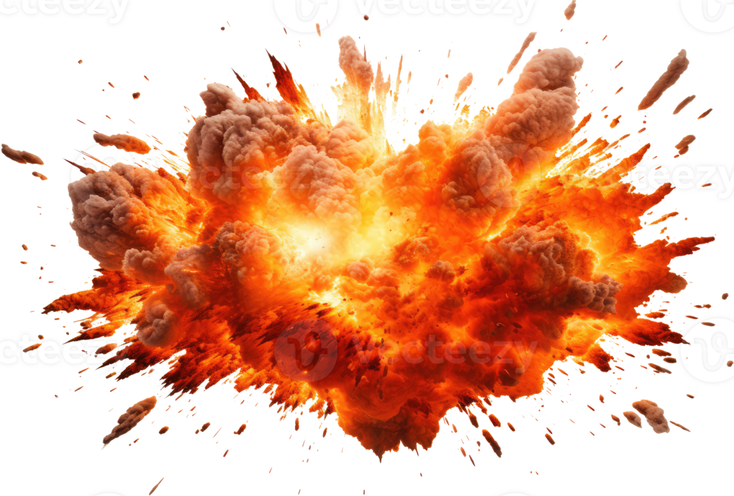 AI generated Explosion of smoke png