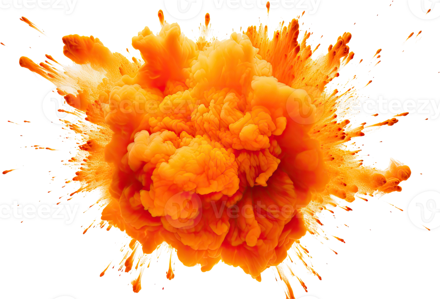 AI generated Explosion of smoke png