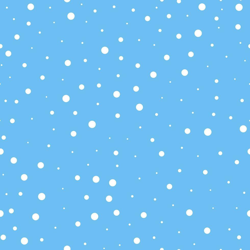 Flying snowflakes on blue background. vector