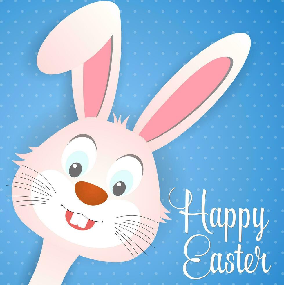 Happy Easter card with rabbit ears vector