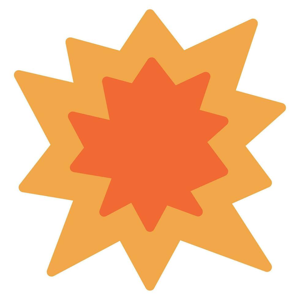 Starburst icono para uiux, web, aplicación, infografía, etc vector