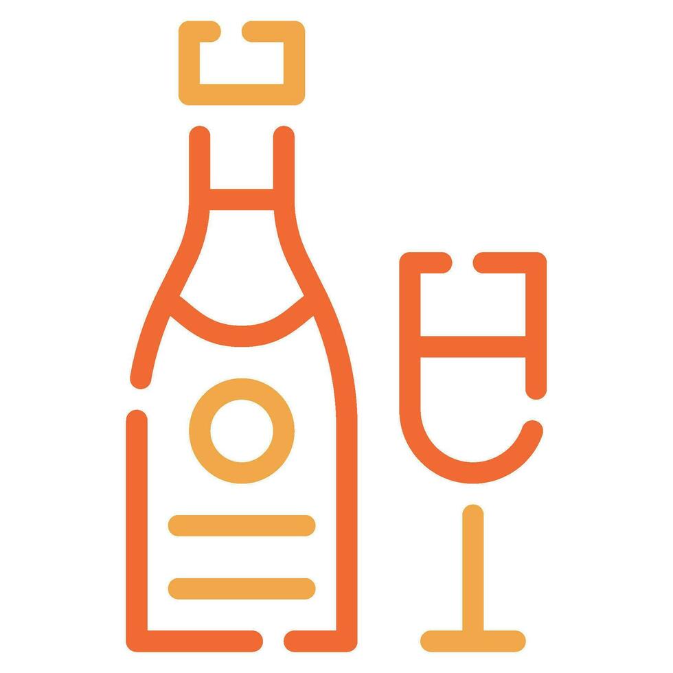 Champagne icon for uiux, web, app, infographic, etc vector