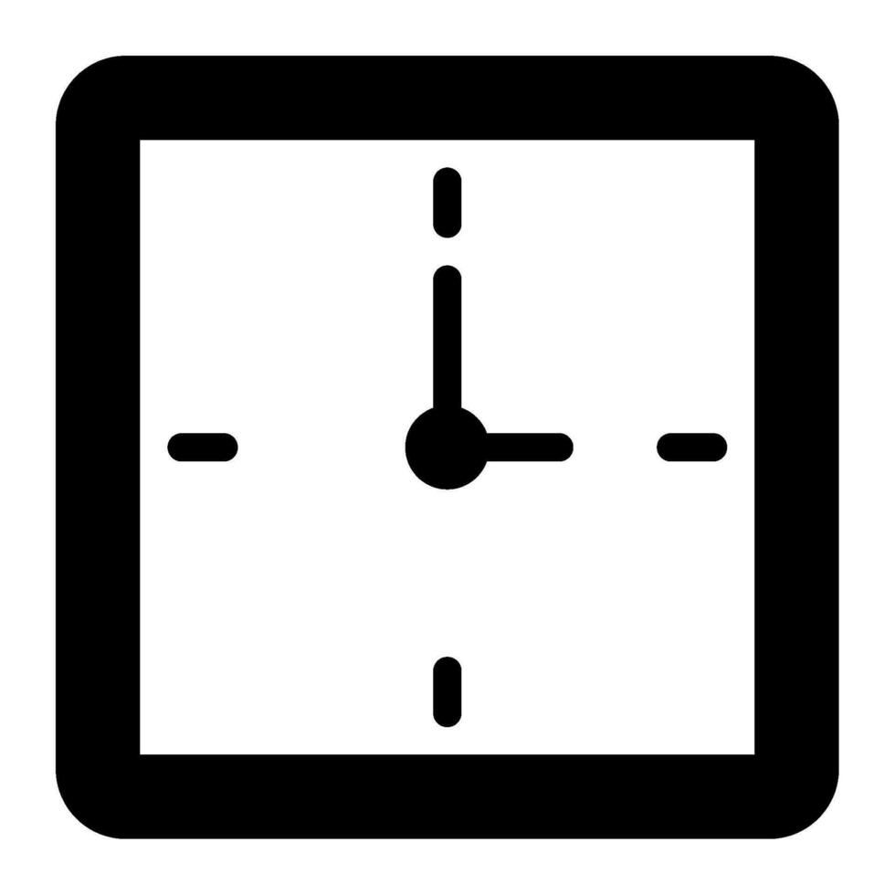 Clock icon for uiux, web, app, infographic, etc vector
