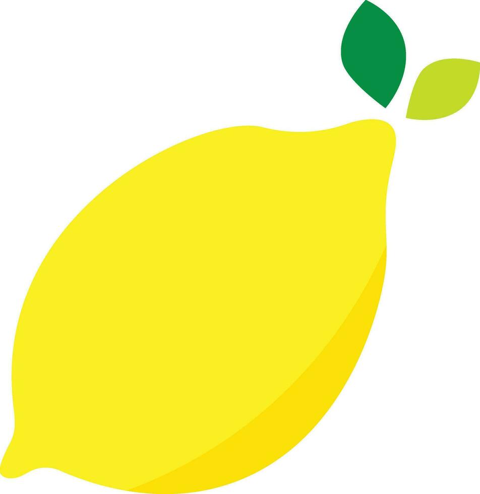 Sour Lemon Fruit Vector Illustration