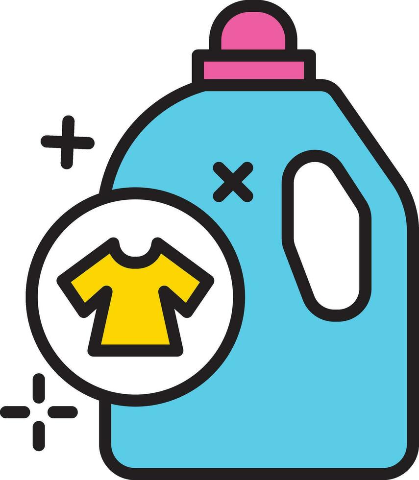 Softener or Detergent Icon Vector Illustration