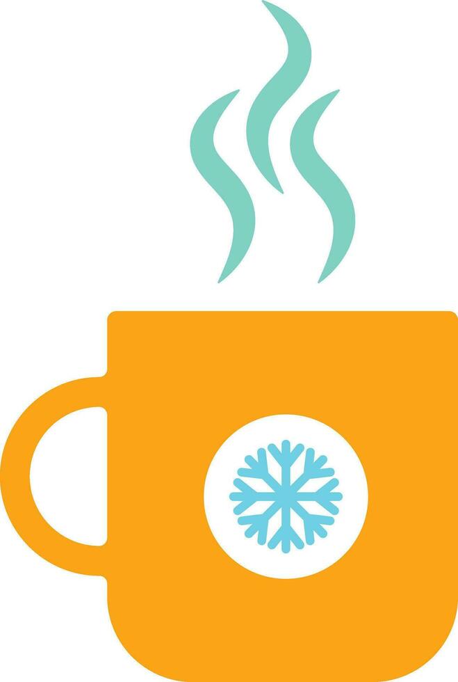 Winter Mug for Drinks Vector Illustration