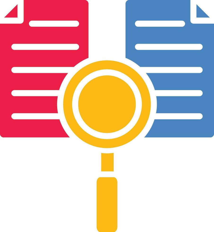Comparison Plan No Outline Vector Illustration