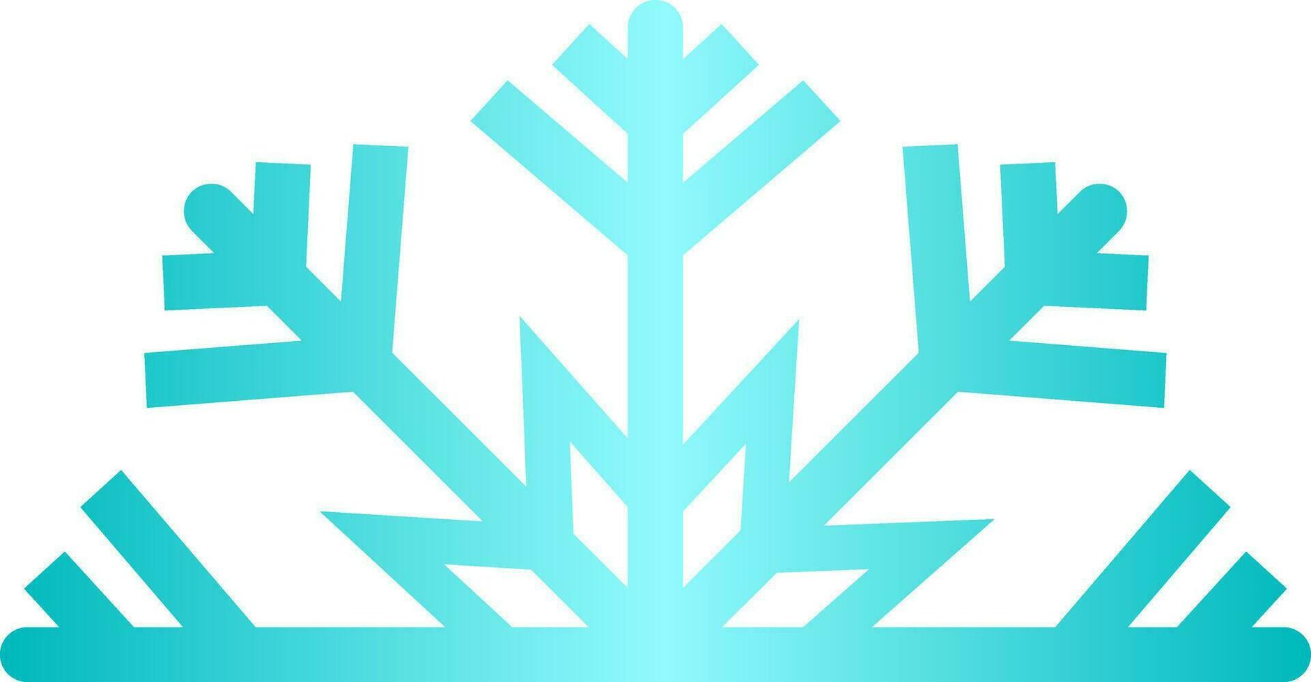 medio nieve copos vector ilustración