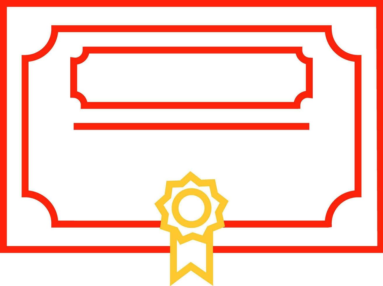 E-Certificate for Achievement Vector Illustration