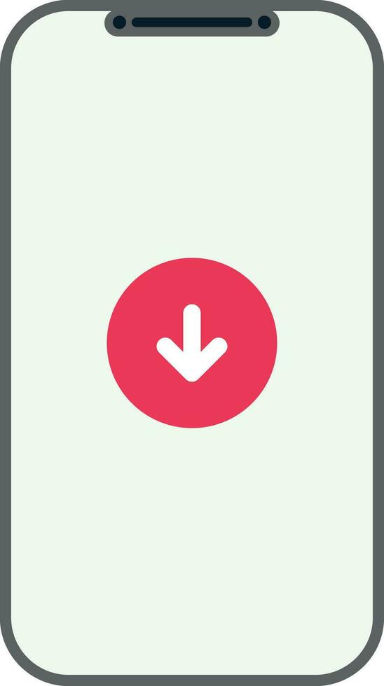Download In Phone Vector Illustration