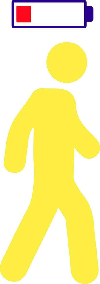 Energy Drain Stickman Vector Illustration