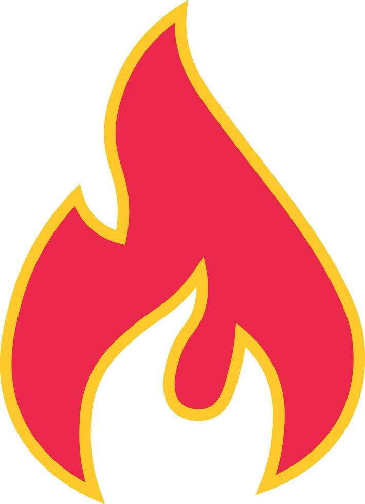 What Is Hot Fire Icon Vector Illustration