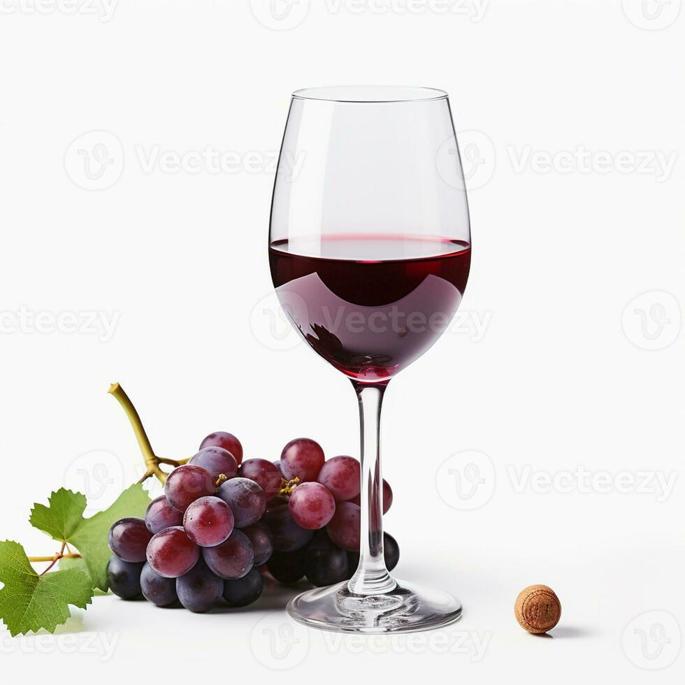 AI generated Hyper-realistic photo of golden wine on a white background