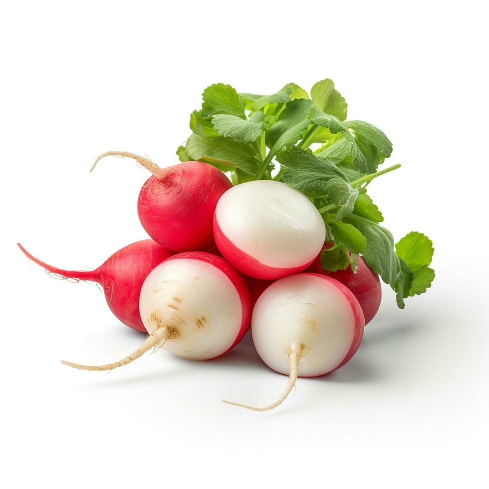 AI generated AI Generated fresh red Radish vegetable photo