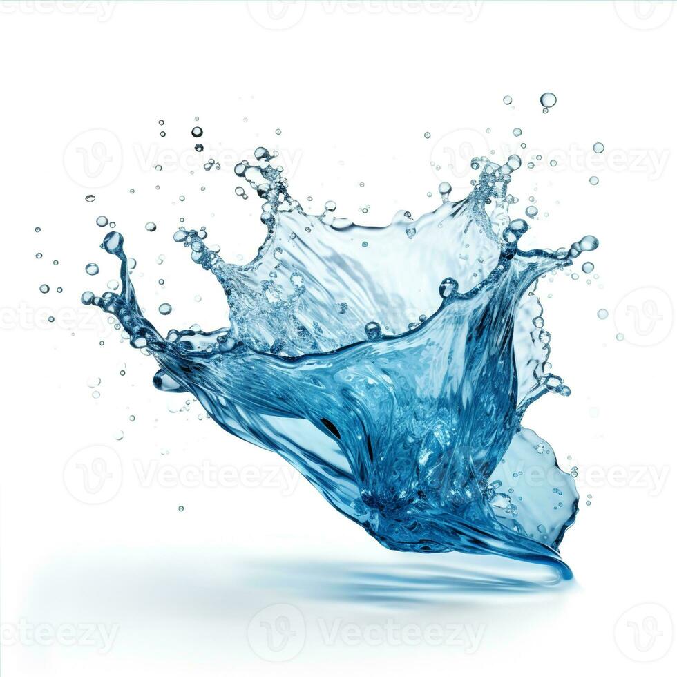 AI generated Hyper-Realistic Photo of water Splash isolated on background.