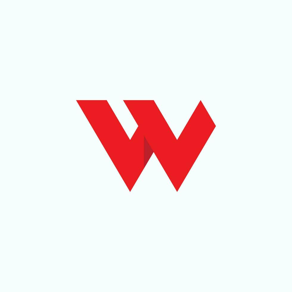 Initial letter W logo Vector template