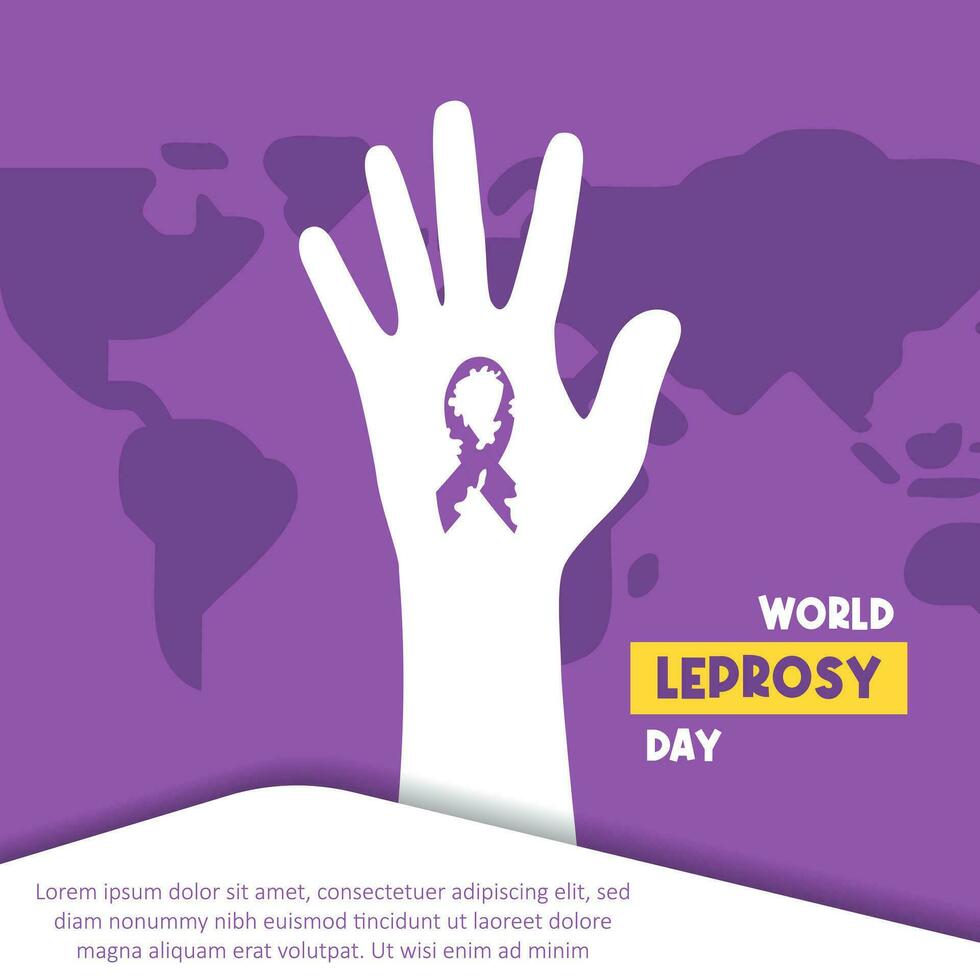 World Leprosy Day Template design vector