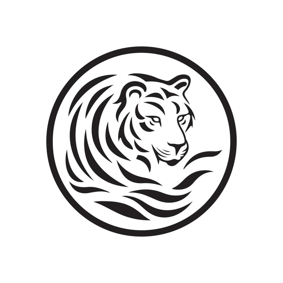 Tiger Head Icon Vector
