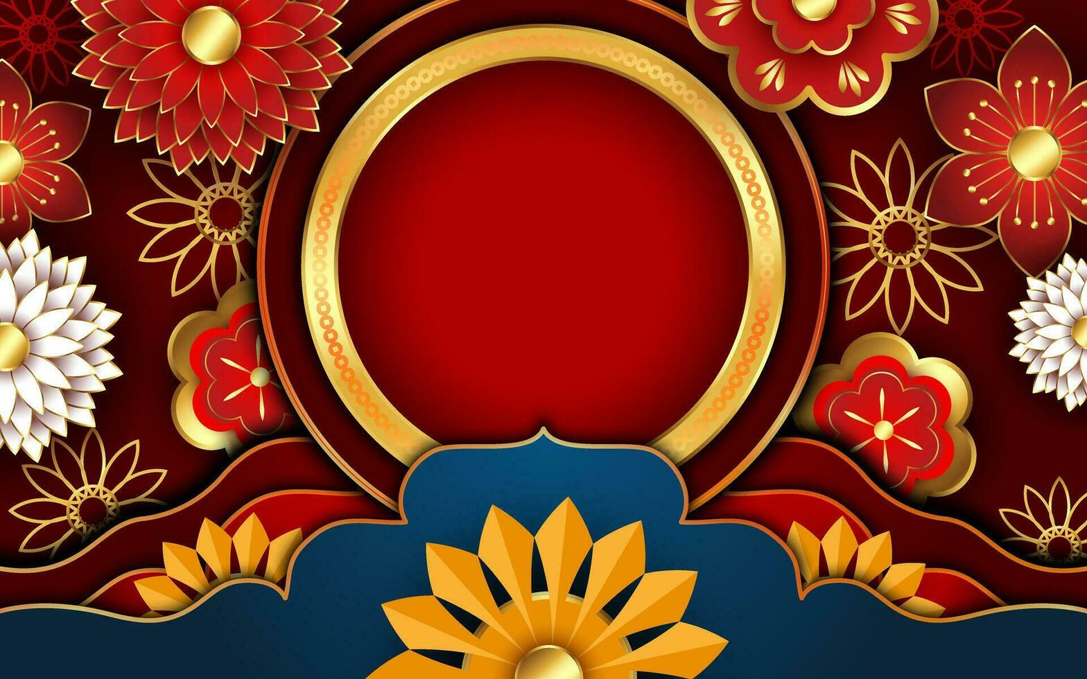 Chinese New Year Festivity Background vector