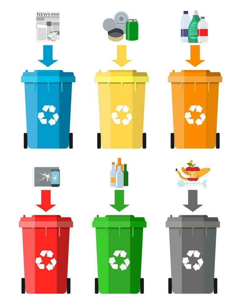 Waste management concept. vector