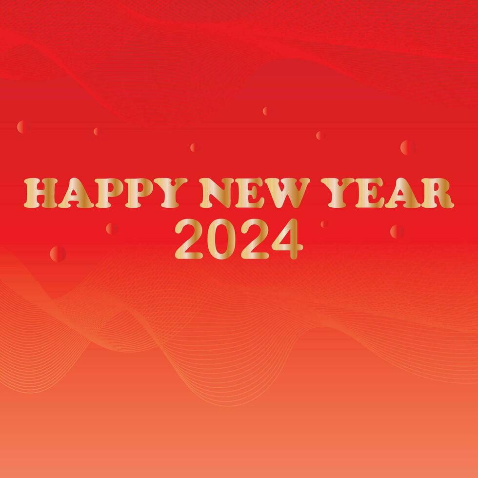 simple abstract seamlees red color wavy air lines pattern, happy new year art work on orange color background vector
