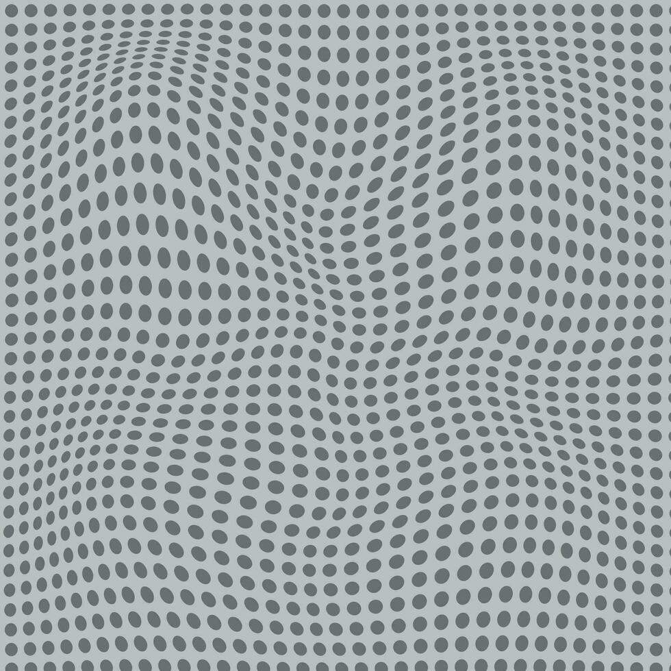modern simple abstract grey ash color small polka dot circle wavy distort pattern art on lite grey color background vector