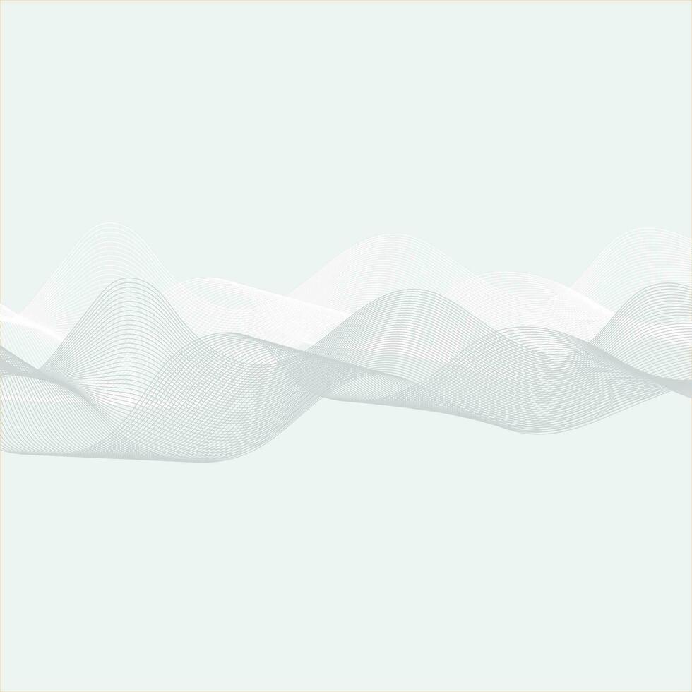 modern simple abstract white grey ash color wavy air line pattern art on cold white color background vector