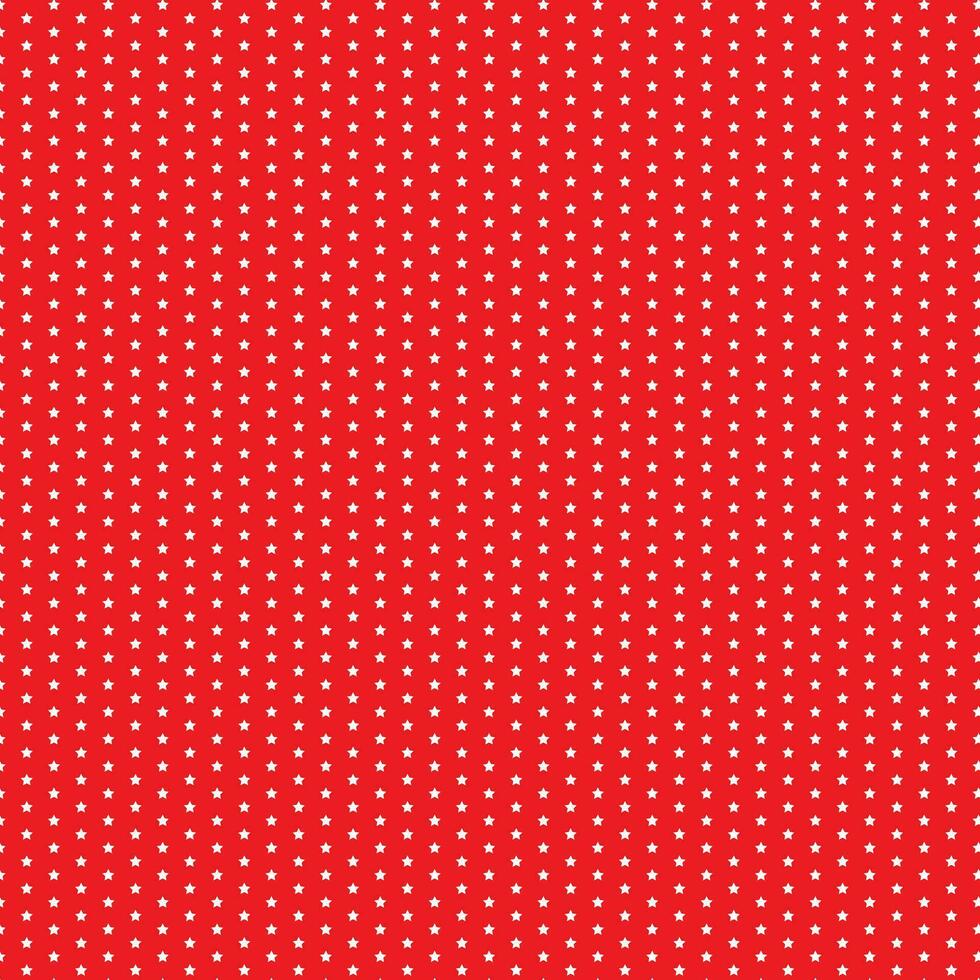 modern simple abstract seamlees white color star pattern art work on red color background vector
