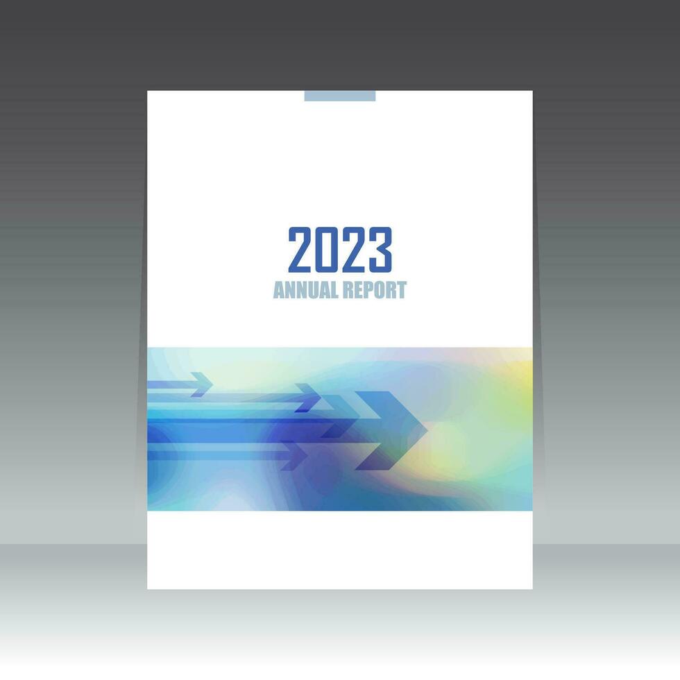 Annual report cover, brochure template vector