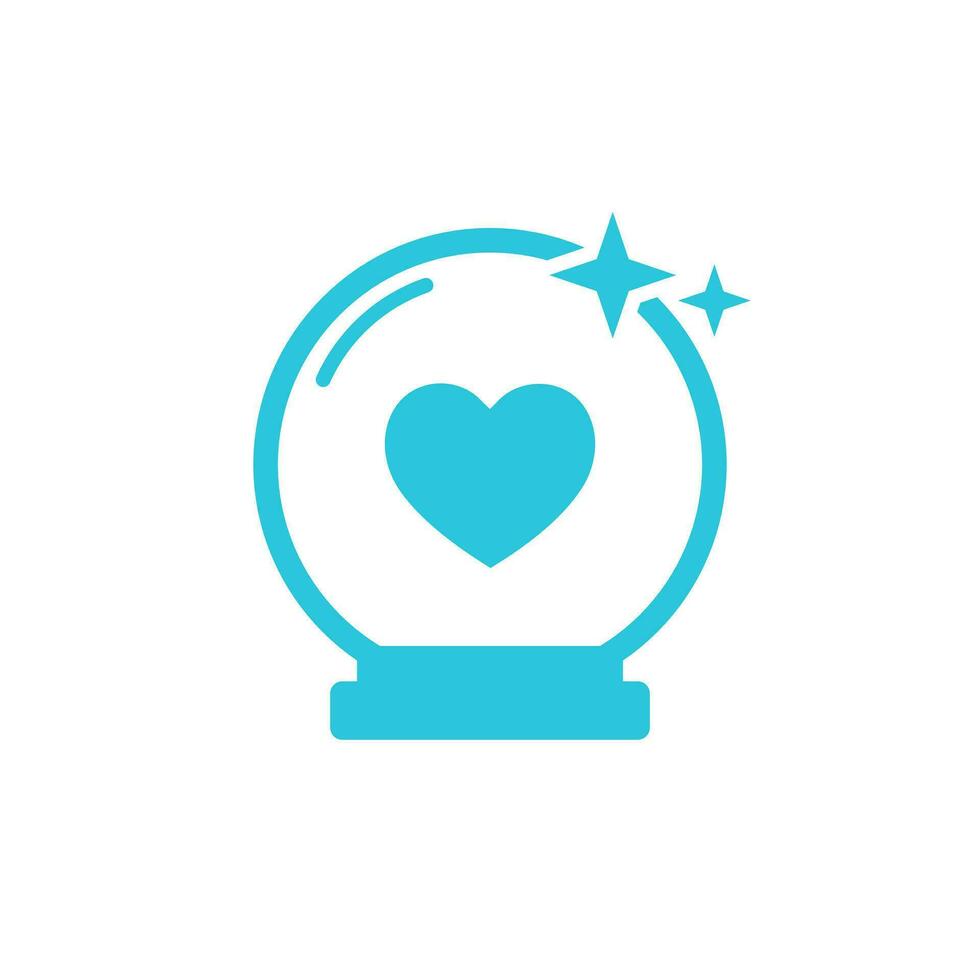 Magical crystal ball. From blue icon set. vector