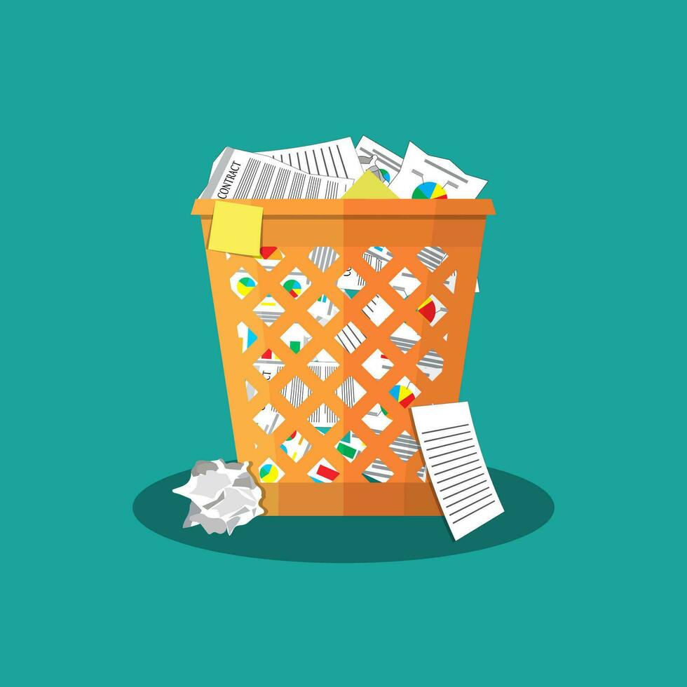 Trash Recycle Bin Garbage vector