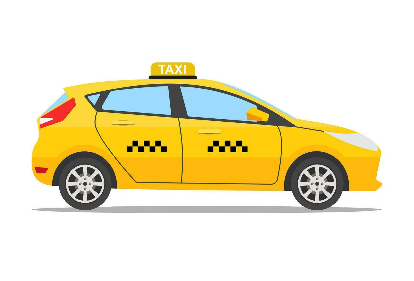 taxi amarillo vector