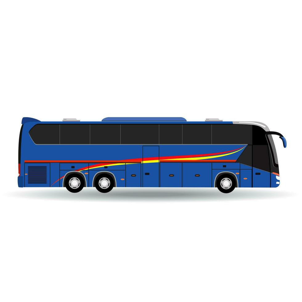 passenger bus isolated on white background vector