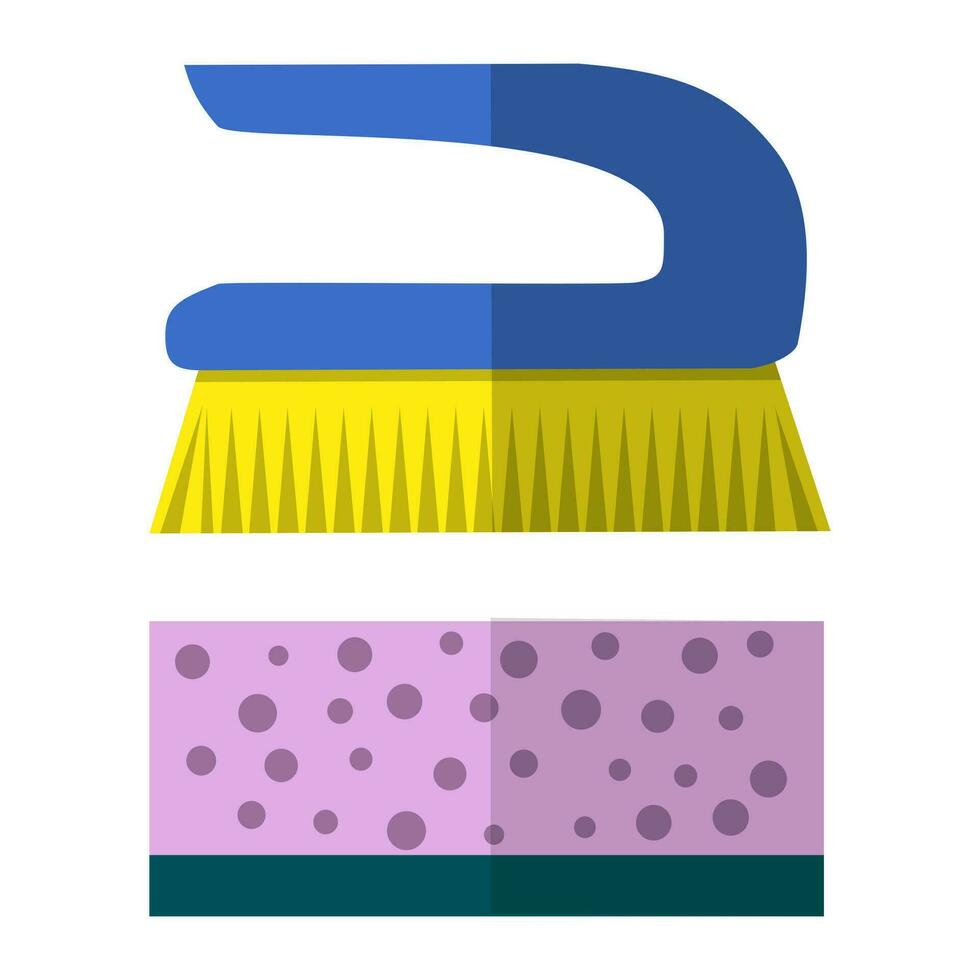 Two cleaning brushes hygiene tool vector