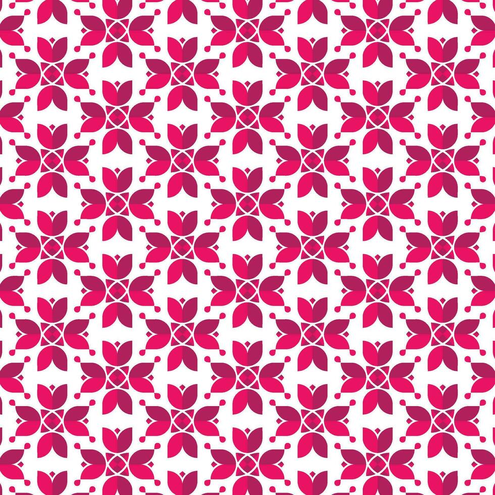 beauty tulip geometric seamless pattern wallpaper vector