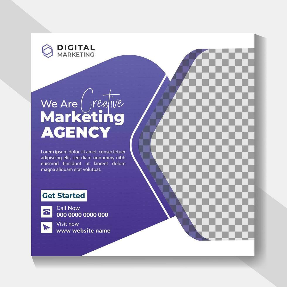 Digital business marketing advertisements cover and web banner design or social media post or banner template design. Modern Corporate social media post design for business, agency, company vector