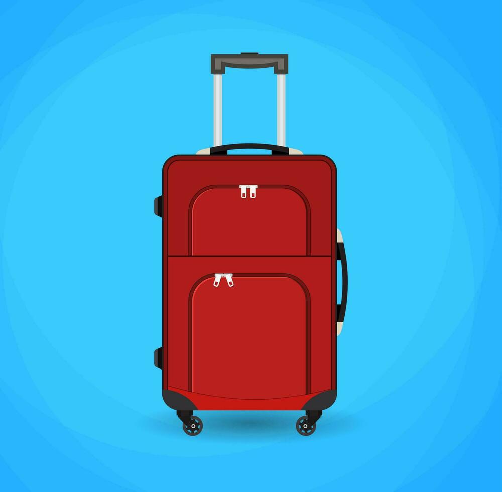 Travel bag isolated on background. vector