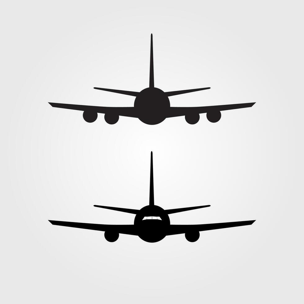 aeronave o avión icono, vector