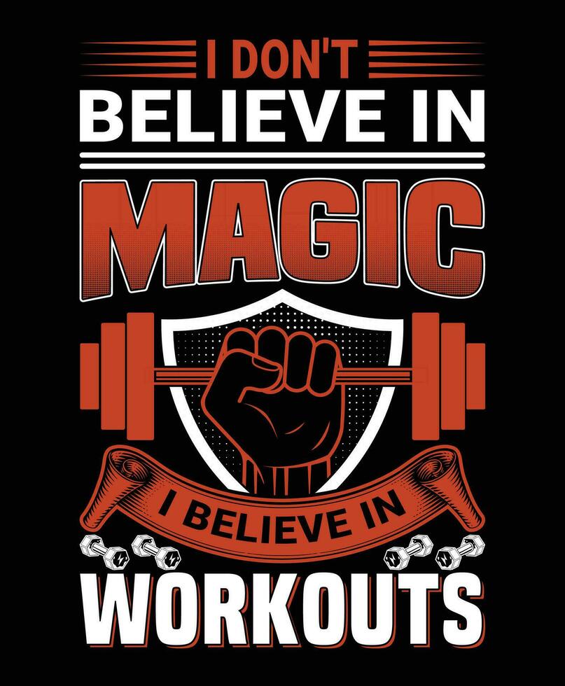 The best version gym T-shirt design. vector