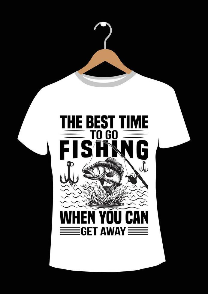 diseño de camisetas de pesca. vector